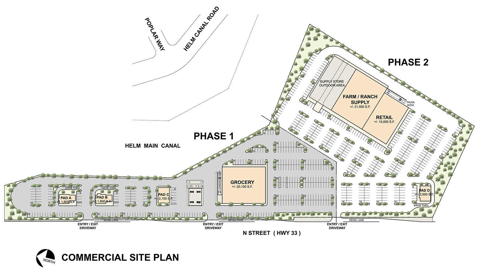 Commercial Site Plan, Firebaugh, CA