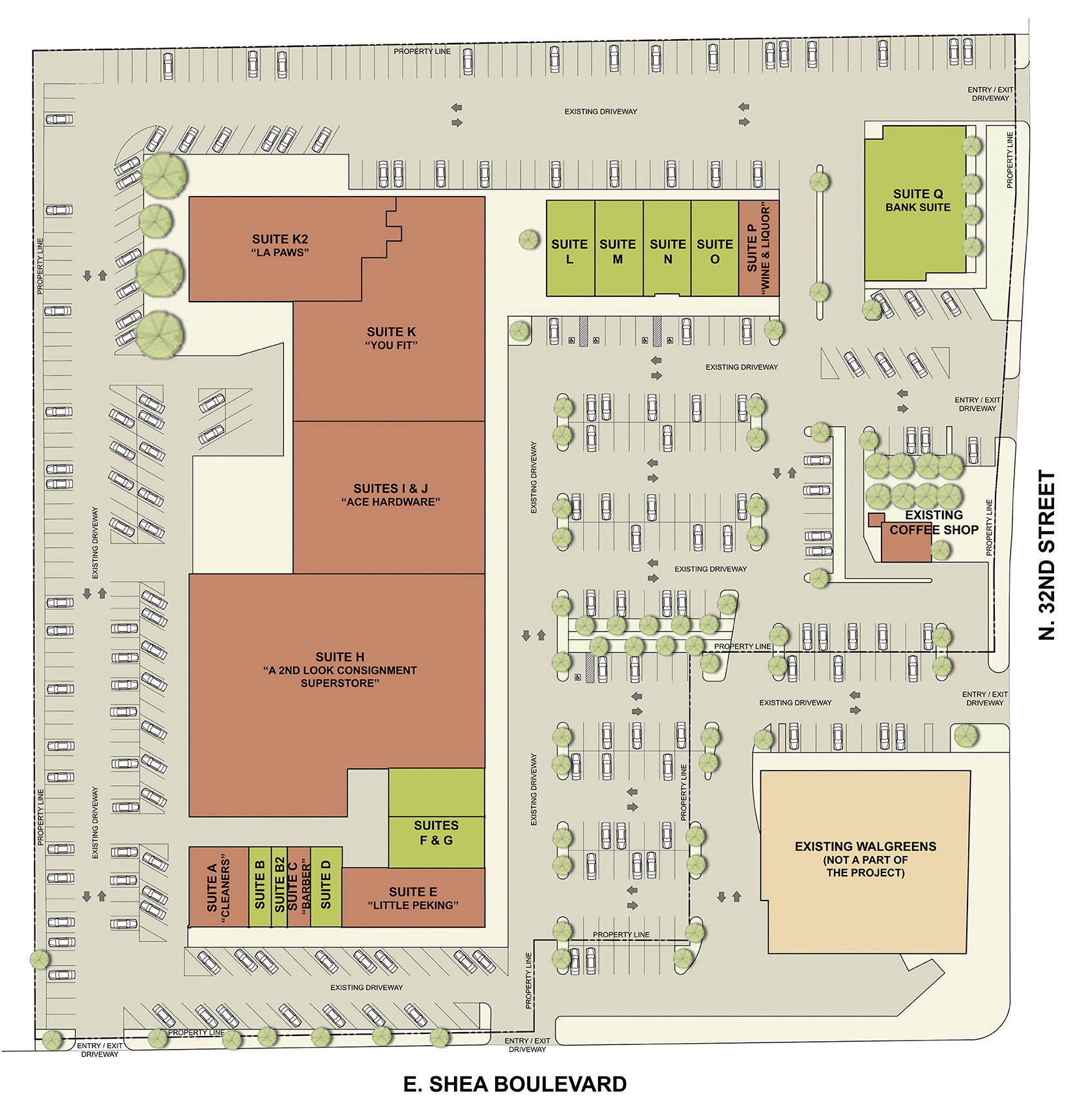 Paradise Hills Shopping Center Site Plan, Phoenix, AZ
